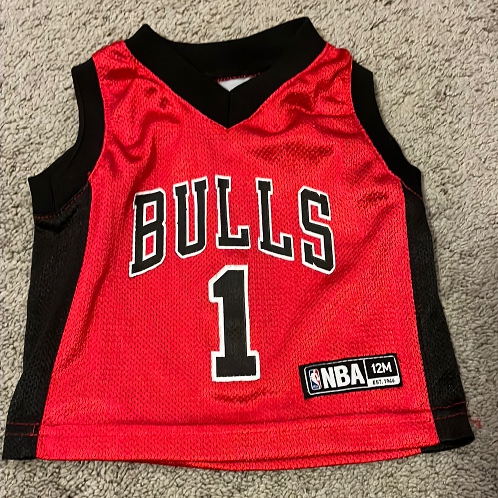Kids Red Basketball Jersey